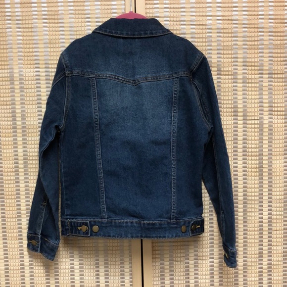 NWOT Embroidered denim jacket - Picture 4 of 6
